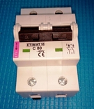 Автоматический двухполюсный выключатель ETIMAT 10 C80, фото №3