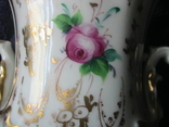 Старинная фарфоровая  ваза с ручной росписью с клеймом 19 ст, фото №8