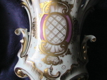 Старинная фарфоровая  ваза с ручной росписью с клеймом 19 ст, фото №9