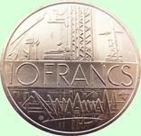 97.Франция 10 франков, 1978 год, фото №2