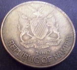 1 долар 2002 року Намібія, фото №3