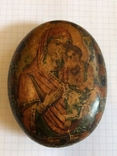 Старинная икона Божья Матерь на камне, фото №2