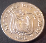 5 центавос 1946 Року Еквадор, фото №3