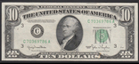 10 долларов США 1950  Philadelphia Federal Reserve, XF+ C ....9786 A (123), фото №2