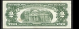 2 доллара США 1963 Legal Tender Notes AU A ....1077 A (125), фото №3