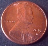 1 цент США 2015, фото №2
