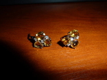 Серьги с крупными золотистыми цитринами, фото №4