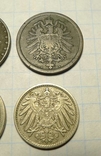 4 монеты Германской Империи - 1874 - 1917 гг., фото №4