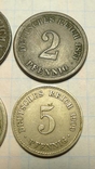 4 монеты Германской Империи - 1874 - 1917 гг., фото №7
