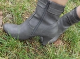 Ботинки, полусапоги женские серые на не большом каблуке 39 размер, фото №16