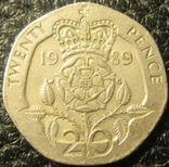 20 пенсів Британія 1989, фото №2