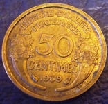 50 сант 1939 року Франція, фото №2