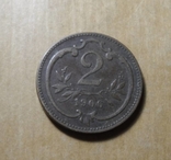Австрия 1906 год монета 2 геллера, фото №2