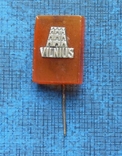 Значок-брошка "Вільнюс". Прибалтійський бурштин. СРСР., фото №2