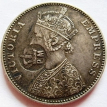 Мозамбик, 1 рупия 1883 (надчекан Мозамбика), фото №2