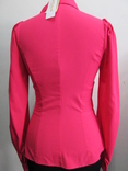 Блузка рубашка батник кофта для офиса женская розовая нарядная р 42 S, фото №6