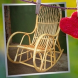 Кресло качалка плетеное новое, фото №3