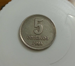 Аргентина 5 центаво 1994 разновидность МН, фото №3