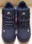 0111 Зимние кроссовки на меху Adidas, Экокожа , цвет т. синий , 46 размер 30 см стелька, фото №6