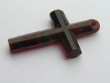 Старинный крест (рубиновый цвет), фото №9