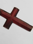 Старинный крест (рубиновый цвет), фото №12