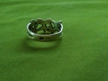 Кольцо серебряное с растительным узором, фото №7
