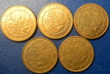 1 євроцент Німеччина 2010 (всі монетні двори), фото №2