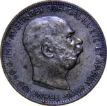 Австрия 1 корона 1916 серебро BU, фото №2