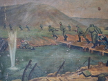 Картина. Холст маслом. "Бой на реке Миус. 18.08.1943 год.", фото №8