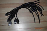 Обрезки кабеля USB лот 10 штук, фото №3