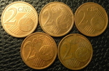 2 євроценти Німеччина 2011 (всі монетні двори), фото №3