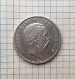 5 марок (1876 г.) Альберт Саксония, фото №2