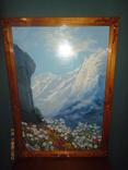 Картина Альпы ( масло, холст, Баев И.Е 2005 г. ) размер ( 1м 14см х 80 см ), фото №2