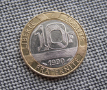 Франция 10 франков 1990, фото №3