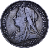 Великобритания Англия 1 крона 1896 Виктория, фото №2