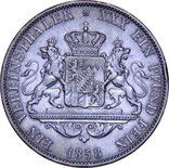 Бавария 1 талер 1858, фото №3