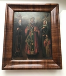 Икона святой Николай чудотворец в киоте, фото №7