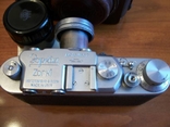Фотоаппарат зоркий-zorki двойная надпись-- футляр, фото №2