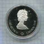 Канада 10 долларов 1974 ПРУФ Олимпиада, фото №3