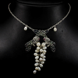 Ожерелье с жемчугом, рубинами и эмалью, фото №2