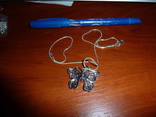 Ожерелье с подвеской-бабочкой, фото №3
