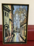 Картина "Улица в старой Риге" заслуженного художника Украины Вдовиченко А.Е., фото №2