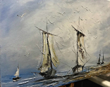 ‘‘Морская импрессия’’ большой размер 70Х50 Шаркади К., фото 4