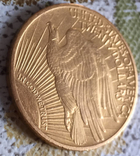 Золотая монета 20 долларов Сент-Годенса, фото 4