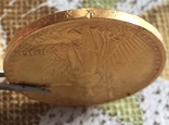 Золотая монета 20 долларов Сент-Годенса, фото 8