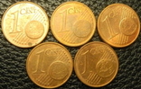 1 євроцент Німеччина 2005 (всі монетні двори), фото №3
