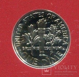 США 10 центов (дайм) 2000 ПРУФ из набора, фото №3
