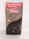 Шоколад без сахара Torras черный с кофе Испания 75г, photo number 4
