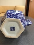 Фарфоровый кобальтовый чайник, Китай, ручная роспись., фото №6