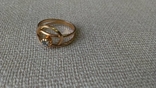 Кольцо золото 585, вставки цирконы., фото №3
